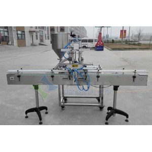 星火風(fēng)味玫瑰醬灌裝機：雙頭灌裝、大顆粒醬料