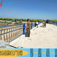 定制304景觀不銹鋼圍欄 江門橋梁金屬欄桿 河道護(hù)欄圖集